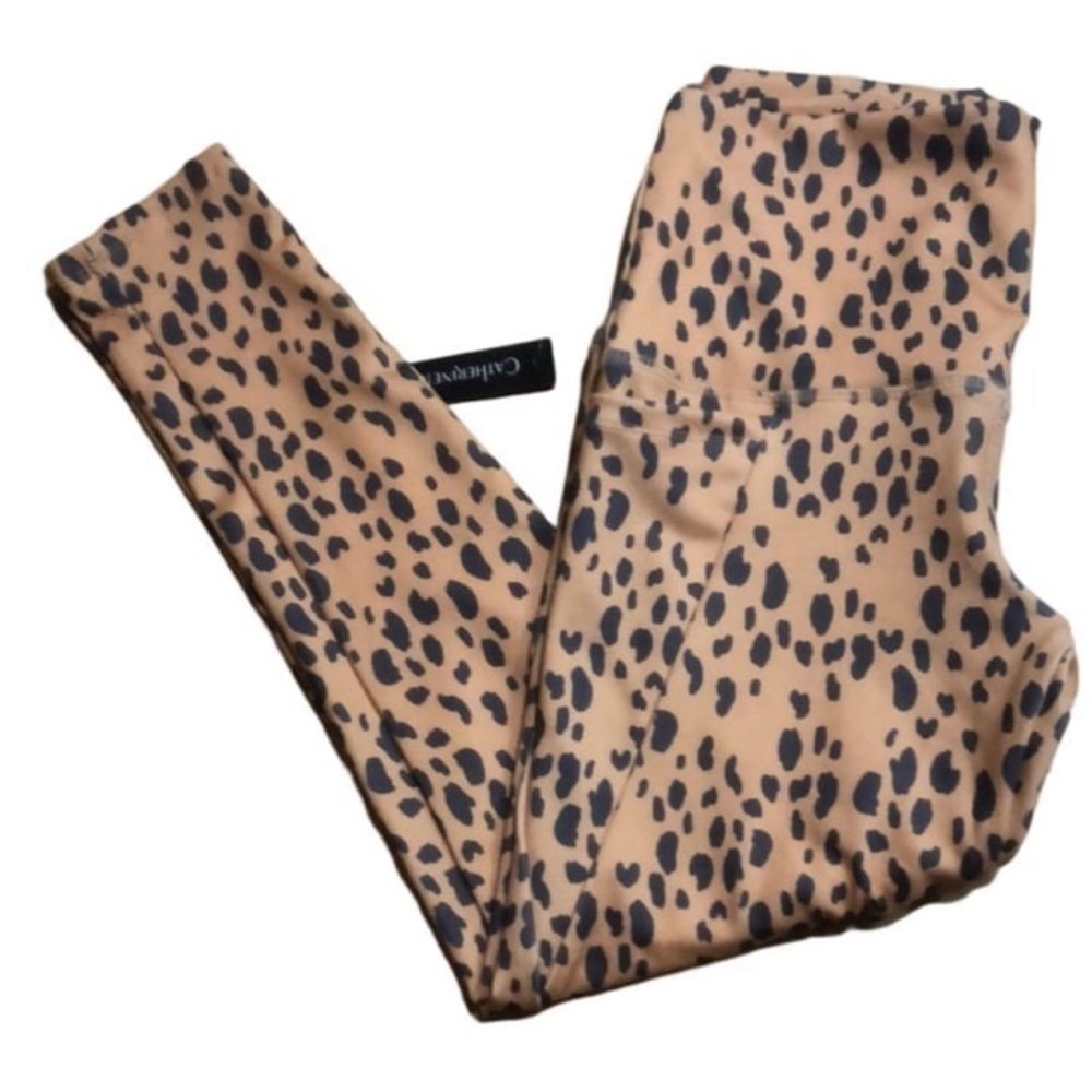 (54)New Catherine Malandrino Cheetah Print Leggings